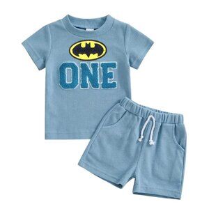 Batman First Birthday Batman Outfit Clothes Shirt Shorts Batman Clothes